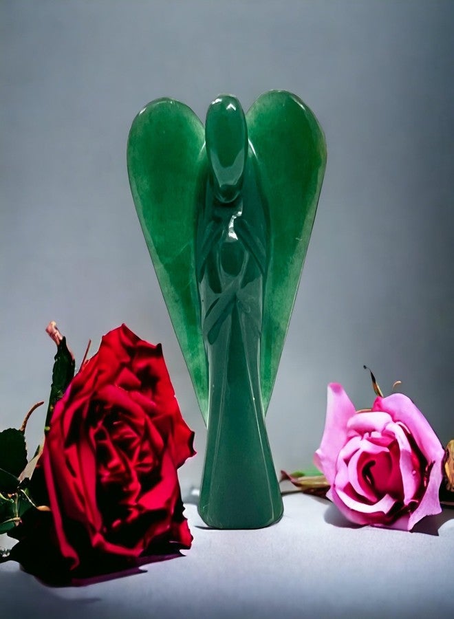 ANAYA AGATE Green Jade Guardian Angel Statue - 2 Inch Natural Hand-Carved Crystal Angel Figurine for Luck, Prosperity & Positive Energy - Healing Stone for Women, Home & Office Decor - Image 4